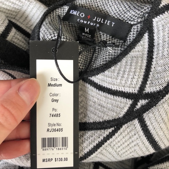 Romeo & Juliet Couture mock neck knit dress NWT - Picture 7 of 8